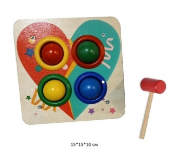 Деревянная игрушка арт. 5588-66 Забивалка в кор.)