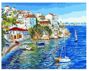 Картина арт. 31553 Греческий пейзаж по № 40х50 в кор. Картина арт. 31553 Греческий пейзаж по № 40х50 в кор.