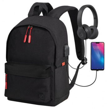 Рюкзак BRAUBERG URBAN универсальный с отделением для ноутбука, USB-порт, "Energy", черный, 44х31х14 Рюкзак BRAUBERG URBAN универсальный с отделением для ноутбука, USB-порт, "Energy", черный, 44х31х14