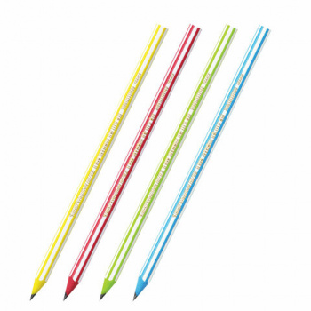 Карандаш чернографитный BIC, 1 шт., "Evolution Stripes", HB, корпус ассорти, 918487