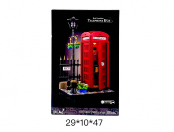 Конструктор арт. 1E-14607 Телефонная будка 1460 дет. в кор._ Конструктор арт. 1E-14607 Телефонная будка 1460 дет. в кор._