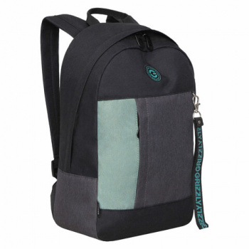 Рюкзак GRIZZLY школьный, укрепленная спинка, 1 отделение, д/дев.,BLACK/MINT,37,5х24х12см,RXL-327-3/2 Рюкзак GRIZZLY школьный, укрепленная спинка, 1 отделение, д/дев.,BLACK/MINT,37,5х24х12см,RXL-327-3/2