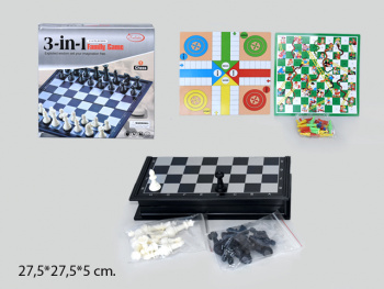 Шахматы арт. 3118 3 в 1 в кор._/48 шт./ Шахматы арт. 3118 3 в 1 в кор._/48 шт./