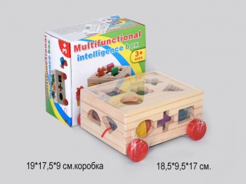 Деревянная игрушка арт.92-43 Сортер в кор._/48шт./ Деревянная игрушка арт.92-43 Сортер в кор._/48шт./