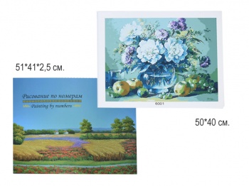 Картина арт. 6001 Букет в вазе рис.по № (40x50)в кор. Картина арт. 6001 Букет в вазе рис.по № (40x50)в кор.