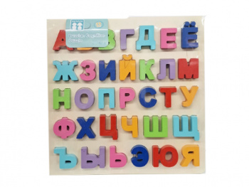 Деревянная игрушка арт. 9916/BLLN3393 Русский алфавит в пленке=