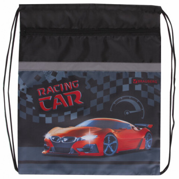 Сумка для обуви BRAUBERG, плотная, увеличенный размер, 49х41 см, "Racing car", 229171 Сумка для обуви BRAUBERG, плотная, увеличенный размер, 49х41 см, "Racing car", 229171