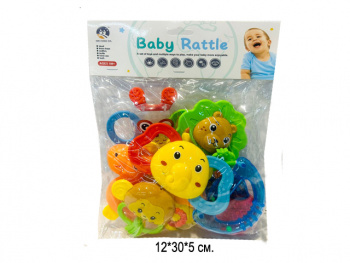 Погремушка арт. A799F Набор "Зверюшки" в пак.• Погремушка арт. A799F Набор "Зверюшки" в пак.•