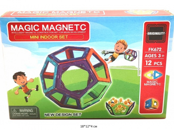 Конструктор магнитный арт. FK672 Футбол 12 дет. в кор._