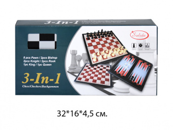 Шахматы арт. 3882 Набор 3 в 1 в кор._ Шахматы арт. 3882 Набор 3 в 1 в кор._