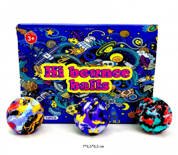 Антистресс арт. 35-2-805 Мяч "Космос" цвета микс (12 шт.) шоубокс_