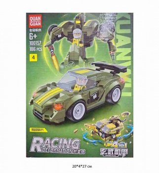 Конструктор арт. 100157-4 Трансформер Робот-автомобиль в кор.~ Конструктор арт. 100157-4 Трансформер Робот-автомобиль в кор.~