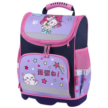 Ранец ЮНЛАНДИЯ WISE, 1 отделение, 3 кармана, устойчивое дно, "Anime hugs", 37x29х15 см, 272074 Ранец ЮНЛАНДИЯ WISE, 1 отделение, 3 кармана, устойчивое дно, "Anime hugs", 37x29х15 см, 272074