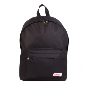 Рюкзак STAFF "College STREET", универсальный, черный, 38x28x12 см, 226370 (в упаковке 1 шт.)