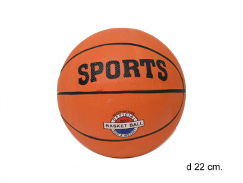 Мяч баскетбольный арт. 7802/224-2 SPORTS 22 см в пак.•