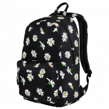 Рюкзак BRAUBERG DREAM универсальный с карманом для ноутбука, эргономичный, "Camomile", 42х26х14 см, 