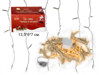 Гирлянда электр. арт. 6905-18-501 Штора, теплый свет, 1,8х1,8 м в кор.