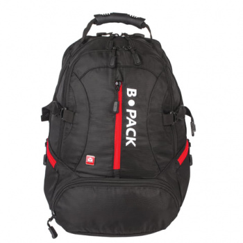 Рюкзак B-PACK "S-03" (БИ-ПАК) универсальный, с отделением для ноутбука, увеличенный объем, черный, 4 Рюкзак B-PACK "S-03" (БИ-ПАК) универсальный, с отделением для ноутбука, увеличенный объем, черный, 4