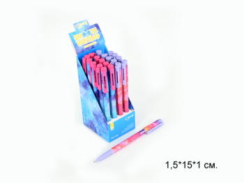 кц_Ручка шариковая арт. YL242618 Автомат, Синяя 0,7 мм "Звездное небо" 1 шт. (20 шт.) шоубокс