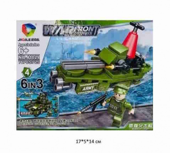 Конструктор арт. 41029-4 Военная техника 76 дет. в кор.~