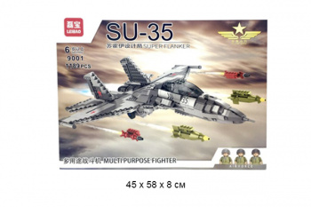 Конструктор арт. 9001 Самолет Су-35 1189 дет. в кор._~/20 шт./ Конструктор арт. 9001 Самолет Су-35 1189 дет. в кор._~/20 шт./