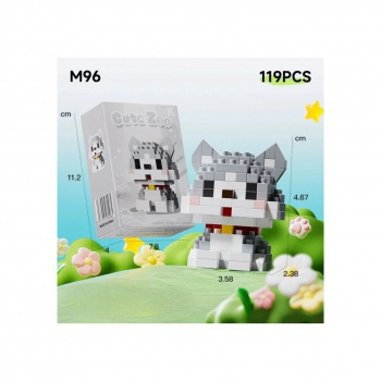 Конструктор арт. M96-802 Микро Кот серый 119 дет. в кор. Конструктор арт. M96-802 Микро Кот серый 119 дет. в кор.