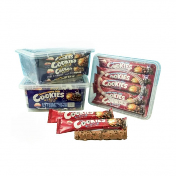 Печенье арт. 440698/440605 Трубочка с начинкой в шоколаде 23 г 20 шт. контейнер;/