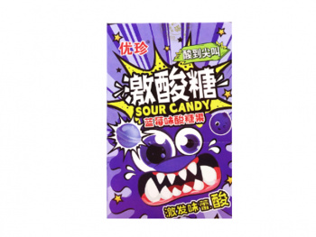 Конфета арт. 105328/105311 Кислая "Черника" 22 г 20 шт. упаковка'