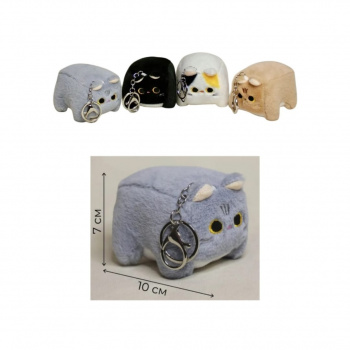 им Кот арт. 23811-23/805914/YE240719-1 Брелок с карабином Кубик цвета микс 10 см в пак.)