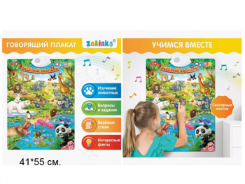 Плакат обуч. арт. KD260 Время на бат. в пак.•