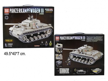 Конструктор арт. 100067 Воен.танк 711 дет. в кор.~/24шт./ Конструктор арт. 100067 Воен.танк 711 дет. в кор.~/24шт./