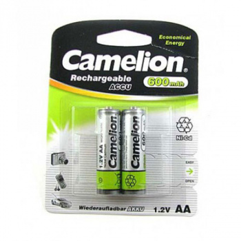 кв_Аккумулятор Camelion R6/AA 600mAh Ni-Cd BL2 (24/480) [NC-AA600BP2] 12303