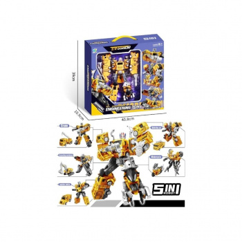 Трансформер арт. 788-136Y Робот инженер Набор 5в1 в кор. 40,8*10,9*39