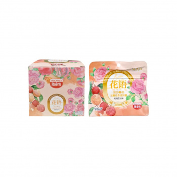 Конфета арт. 064411-1/064404 Жевательная без сахара "Личи и роза" 15 г 20 шт. в оранжевой кор.'