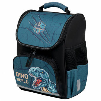 Ранец ПИФАГОР BASIC, 1 отделение, 3 кармана, эргономичная спинка, "Dino world", 35х28х18 см, 272046 Ранец ПИФАГОР BASIC, 1 отделение, 3 кармана, эргономичная спинка, "Dino world", 35х28х18 см, 272046