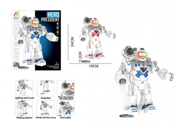 Робот арт. 827-1" На батарейках в коробке 19,5*23,8*11 Робот арт. 827-1" На батарейках в коробке 19,5*23,8*11