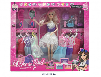 Кукла арт. 193A5" С аксессуар.одеждой в коробке 38*5,3*33