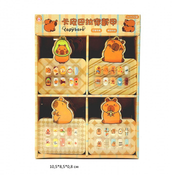 Набор для маникюра арт. T023 Капибара ногти накладные ассорти 1шт. в кор. (24 шт.) упаковка