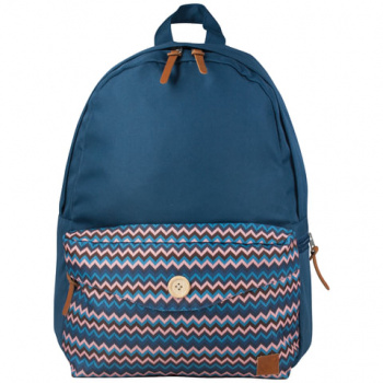 Рюкзак BRAUBERG, универсальный, сити-формат, синий, карман с пуговицей, 20 литров, 40х28х12 см, 2253
