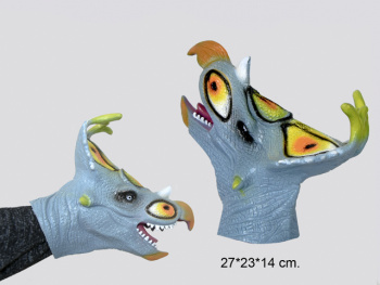 Игр. резин. арт. 668 Голова Динозавра (6 шт.) в кор.°