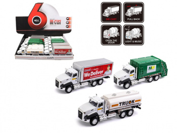 Модель металл арт. MY66-B72" Грузовик инерц. свет, звук, откр. двери (12шт.) шоубокс 40*37*9