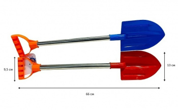 Лопатка ар. 737-2 Пластиковая метал. черенок 66 см•