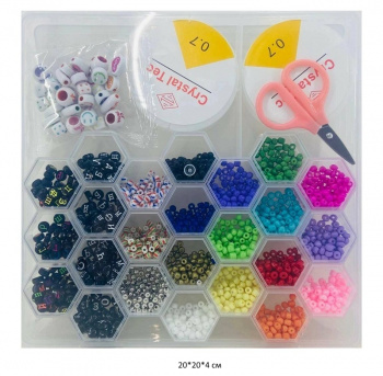 Набор для плетения арт. MH26-1 Бусины, бисер с аксессуарами в кор.~ Набор для плетения арт. MH26-1 Бусины, бисер с аксессуарами в кор.~