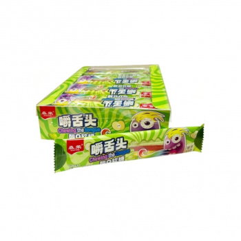 Мармелад арт. 900362-2 Полоска-тянучка кислая "Яблоко" 15 г в пак. 30 шт. в кор.'