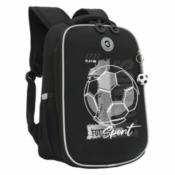 Ранец GRIZZLY анатомическая спинка, облегченный, для мальчиков, см, SPORT, 37х26х16 с, RAw-497-9/2 Ранец GRIZZLY анатомическая спинка, облегченный, для мальчиков, см, SPORT, 37х26х16 с, RAw-497-9/2