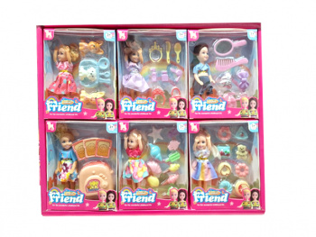 Кукла арт. WJ513A1 С аксессуарами, ассортименте (24 шт) в кор.= Кукла арт. WJ513A1 С аксессуарами, ассортименте (24 шт) в кор.=