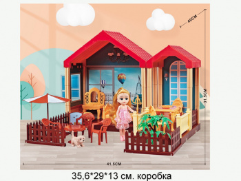Домик для кукол арт. 668-31" В коробке 35,6*29*13