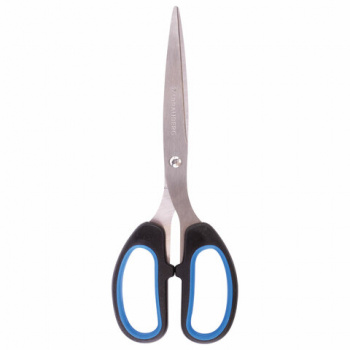 Ножницы BRAUBERG "Classic+", 205 мм, черно-синие, классической формы, резиновые вставки, 236449 Ножницы BRAUBERG "Classic+", 205 мм, черно-синие, классической формы, резиновые вставки, 236449