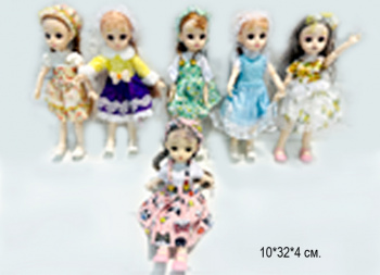 Кукла арт. RS25 Шарнирная в ассортименте в пак.•