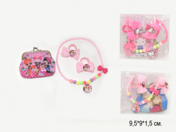 Набор украшений арт. 817 бусы+заколки в пак..~ Набор украшений арт. 817 бусы+заколки в пак..~